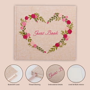 <strong>Personalised</strong> Linen <strong>Guest</strong> <strong>Book</strong> <strong>Wedding</strong> Day <strong>Book</strong> <strong>Wedding</strong> <strong>Guest</strong> <strong>Book</strong> With Photo - Product Image 2