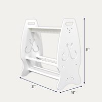 Support de cannes à pêche portable en bois, capacité de 24 cannes et moulinets, résistant aux intempéries, pour garage et extérieur