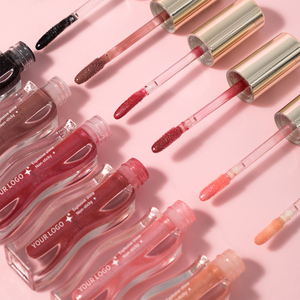 Vegan Mineral <strong>Revolution</strong> Pout Bomb Shimmer <strong>Gloss</strong> Long Lasting Liquid Lip <strong>Gloss</strong> with Hyaluronic Acid &amp; Vanilla Scent Shine Pink - Product Image 1