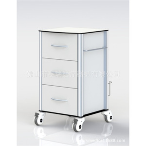 Hr-221 Hospital Wooden <b>Bedside</b> Table With Drawer And <b>Shelf</b> For Medical Use - Product Image 2
