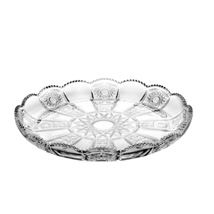 Bol à fruits en verre plaqué or, bol en verre sur <span class=keywords><strong>pied</strong></span>, bol en verre de taille moyenne - Product Image 3