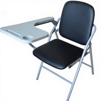 Chaise pliante robuste en cuir PU pour salle de classe d'art, mobilier scolaire certifié CE, vente en gros