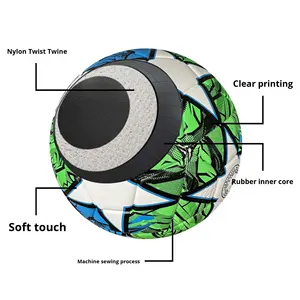 Balón de Fútbol Original Cosido a Máquina de PU Resistente al Desgaste y a Prueba de Explosiones, Tamaño 4 5, Venta <span class=keywords><strong>Directa</strong></span> de Fábrica Xunhe, Económico - Product Image 5