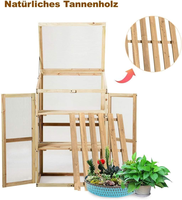 Serre de jardin moderne et écologique avec structure en bois et système de chauffage pour la culture des plantes en toutes saisons