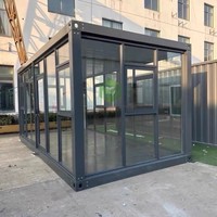 Casa Contenedor Modular, Edificio de Oficinas Prefabricado y Portátil, Diseño Moderno, Característica Transpirable para Uso Comercial en Hoteles y Exteriores
