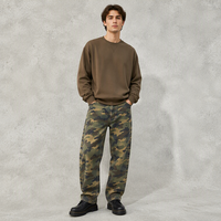 Jean de travail personnalisé pour homme, 100 % coton, toile 12 oz, coupe droite, denim utilitaire avec poche à outils