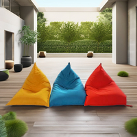 2025 Grand ensemble de poufs d'extérieur modernes et confortables pour jardins, hôtels et enfants, revêtement en tissu de haute qualité Oxford 600D PVC