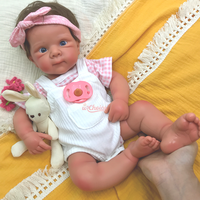 Poupées Reborn en Silicone Souple Cheveux Courts, Poupées Interactives pour Tout-Petits, 20 Pouces, Nouveaux-nés, Cadeau d'Anniversaire pour Enfants, Prix de Gros
