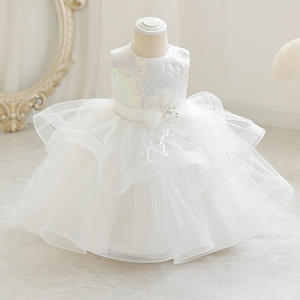 Vestido de Cumpleaños para Niña 2026, Vestidos de Dama de Honor con Lentejuelas y Flores para Bodas, Vestido de Princesa para Niñas, Vestidos Elegantes - Product Image 4