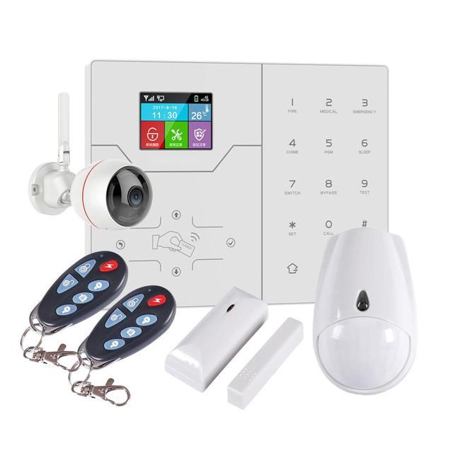 Smart GSM Home Alarm System Anti Theft With Camera Video Verification 4G LTE WIFI GSM Alarm Network Alarm Panel