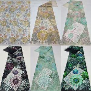 Patrón de planta Colorido Lentejuelas Bordado Vestido de <span class=keywords><strong>mujer</strong></span> <span class=keywords><strong>Chaleco</strong></span> Disfraces de rendimiento Tela de lentejuelas Encaje - Product Image 6