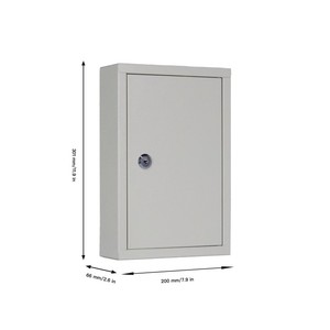 Casilleros para llaves montados en la pared Gabinete de gestión de llaves de esquina cuadrada con ocultar 40 cajas fuertes de capacidad para llaves Categoría de producto - Product Image 6