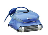 Nettoyeur de piscine robotisé filaire, aspirateur automatique pour piscine, brosses pour nettoyer les parois, câble de 23,8 m, batterie de 5000 mAh pour piscines enterrées