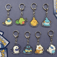 Porte-clés en acrylique personnalisés sur le thème de l'anime, avec paillettes, échantillons rapides disponibles et commandes sur mesure