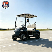 Voiturette de golf 2 places, couleur personnalisable, véhicule à quatre roues pour le tourisme commercial