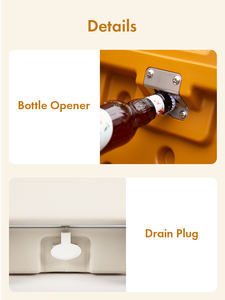 <b>Rugged</b> Outdoor Ice Cooler with Molded Handles TREK 38L & Leak-Proof Drain Spout - Product Image 6