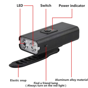Vente en gros d'équipements de cyclisme personnalisés AT, éclairage de vélo rechargeable par USB, éclairage LED imperméable pour la nuit, ensemble de lumières - Product Image 5