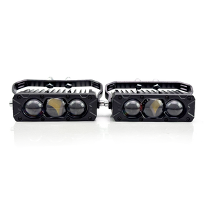 Vente en gros 6500k externe à trois perles lentille de lumière lointaine et proche projecteurs LED lentille de lumière nette moyenne - Product Image 2