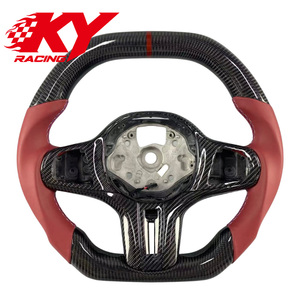 For BMW M2 M3 M4 G15 G16 G20 G21 G22 G26 G30 G34 G42 G80 Custom Racing Style Carbon Fiber Steering Wheel 320i 325i M340i M440 - Product Image 1