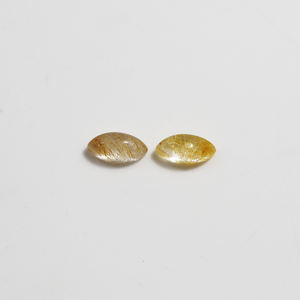 Vente chaude Naturel Orange Rutilé Quartz Lâche Pierre Marquise Cabochon 2X4 pour DIY Bijoux Accessoires - Product Image 6