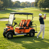 Voiturette de golf électrique Rainbow Super-Torque 4 places, système lithium 72V, moteur AC 7kW, buggy haute performance surélevé pour terrains en pente