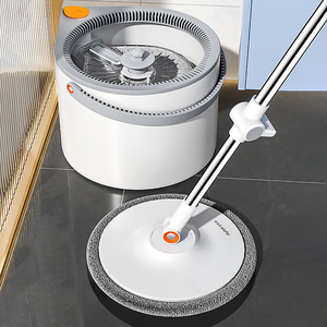 Set Secchio e Strizzatore Joybos con Mop Girevole a 360° per Separazione Acqua Pulita/Sporca e <span class=keywords><strong>Tre</strong></span> Tipi di Testine per Pulizia Pavimenti - Product Image 3