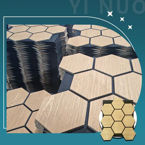 Miglior prezzo pannello acustico fonoassorbente <span class=keywords><strong>pannelli</strong></span> a parete per uso interno nuovo Design esagonale decorativi <span class=keywords><strong>pannelli</strong></span> a parete acustica - Product Image 4