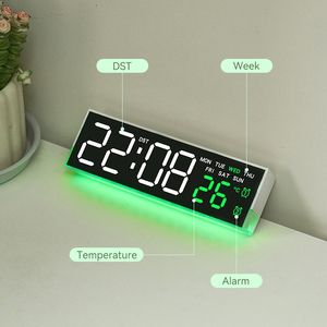 Home Decor High Quality Big Hall Led <strong>Display</strong> <strong>Countdown</strong> <strong>Timer</strong> Desk Alarm Light Large Electric <strong>Digit</strong> Wall Clock with Day and Date - Product Image 2