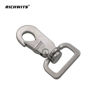 Crochet de sangle classique en acier inoxydable, boucle à ressort rotative universelle pour laisse d'animal de compagnie, attache de sac, taille 3M, matériau en fer - Product Image 1