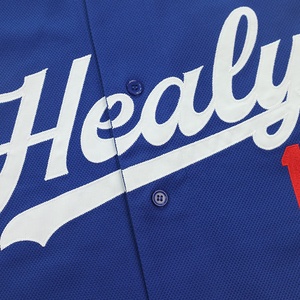 HEALY เสื้อเบสบอลแบบกำหนดเอง เสื้อเบสบอลติดกระดุมแบบส่วนตัวพร้อมชื่อหมายเลขโลโก้สำหรับผู้ชายผู้หญิงเสื้อกีฬาฮิปฮอป - Product Image 4