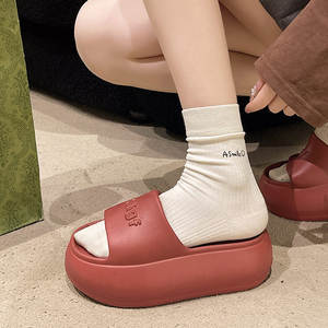 Ciabatte Estive <span class=keywords><strong>da</strong></span> Donna 2025 Personalizzate con Suola Spessa, Nuove Scarpe <span class=keywords><strong>da</strong></span> Spiaggia Antiscivolo in Schiuma Marina, Moda Outdoor, Riciclabili - Product Image 2