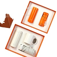 Business-Geschenkset Edelstahl-Regenschirm Firmen-Souvenir Geschenkbox für Mitarbeiter-Promotion Geschäftsstil