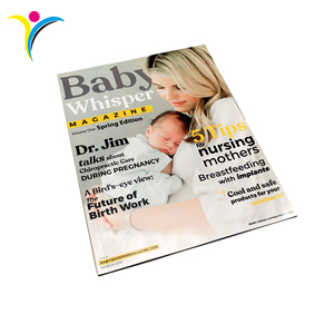 Impression personnalisée en Chine, reliure parfaite en couleur, papier offset, papier d'art, magazine, couverture souple, impression Baby Whisper - Product Image 1