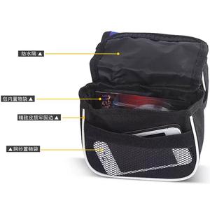 Sac de rangement pour tube supérieur de vélo, noir, 15cm x 12cm, étanche, pour cadre avant, pour équipement de cyclisme et de vélo de montagne - Product Image 4
