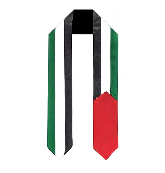 Gran oferta, Bandera de Palestina personalizada, estola de graduación, estudio internacional en el extranjero, adulto Unisex