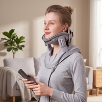 Appareil de traction cervicale gonflable portable avec 8 colonnes d'air pour la santé de la colonne cervicale et le soulagement des douleurs cervicales