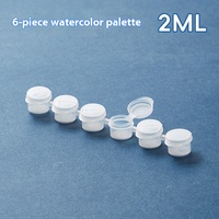 Pots de peinture à couvercle fermé à charnière 3ml/5ml gobelets en plastique avec artisanat passe-temps Art numéros de peinture pour enfants ensemble d'emballage