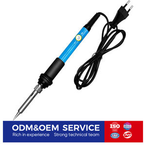 <span class=keywords><strong>Fer</strong></span> à <span class=keywords><strong>souder</strong></span> à température réglable 60W avec embouts remplaçables, chauffage rapide pour la réparation électronique et les projets de soudage DIY - Product Image 1