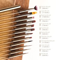Nouvel ensemble de pinceaux pour nail art, 1 pièce, outils de salon de manucure, stylo à gel UV métallique dégradé ambre pour peinture et dessin de fleurs, fournitures de manucure