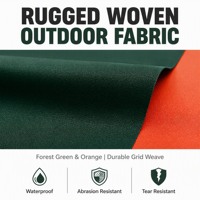 Tissu extérieur 100 % nylon enduit PU, imperméable, durable et résistant aux UV 420D pour chaises pliantes, sacs de rangement et abris de camping
