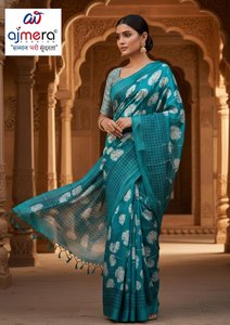 Saris en coton pour femmes, luxe premium, confort élégant, style classique, protection solaire, séchage rapide, pour le bureau, les fêtes, les occasions festives - Product Image 3