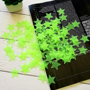 10 Piezas/Bolsa de <span class=keywords><strong>Estrellas</strong></span> Decorativas 3D Estereoscópicas Luminosas, <span class=keywords><strong>Estrellas</strong></span> <span class=keywords><strong>Fluorescentes</strong></span> de 3cm para Pegar en la Pared - Product Image 5