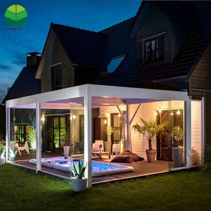 De calidad superior impermeable de apertura y de clausura techo pérgola jardín Gazebo - Product Image 4