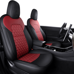 Housse de siège avant/arrière en cuir de haute qualité sur mesure pour Tesla Model 3 2023, coussin toutes saisons, garantie 1 an - Product Image 4