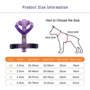 Rompi Harness anjing Anti tertarik mewah tahan kunyah rompi Harness anjing timbal keren sempurna cocok untuk Dachshund Harness untuk lari