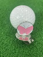 Marqueur de balle de golf en métal personnalisé, logo en émail époxy magnétique, accessoires de golf personnalisés en gros