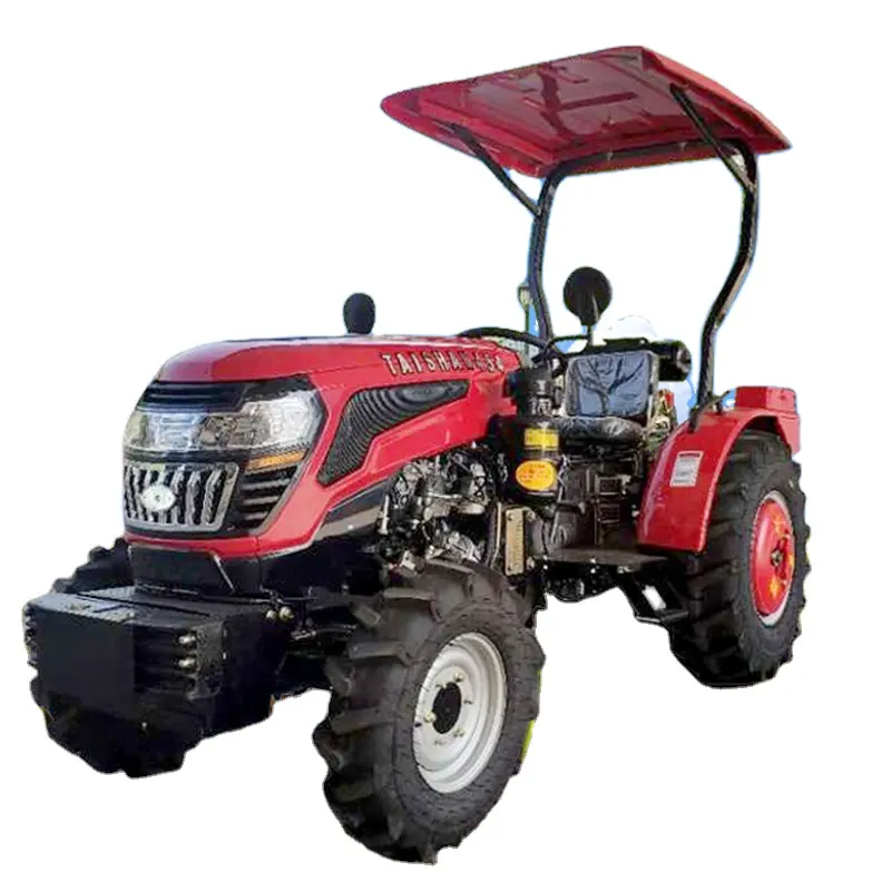 Traktor penjualan langsung pabrik 40hp 45hp 50hp dengan lampiran traktor muatan depan dan mengimplementasikan traktor trator