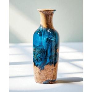 Le charme rustique rencontre le design moderne dans l'artisanat en résine, pots en résine et en bois pour plantes, parfaits pour les plantes d'intérieur et d'extérieur élégantes - Product Image 5