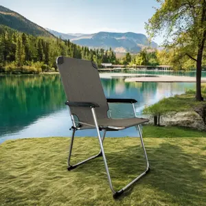 Custom Logo Metal Garden Furniture Structural Stability Lightweight Beach Kermit Chair With Headrest