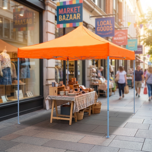 3x3M Retractable Pop-Up <b>Tent</b> Single Layer Durable Oxford Waterproof Awning <b>Canopy</b> for Sports Outdoor Events - Product Image 1